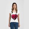 Ladies Slim Fit V Neck Poly-Rich Tee Thumbnail