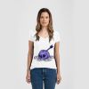 Ladies Slim Fit V Neck Poly-Rich Tee Thumbnail