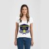 Ladies Slim Fit V Neck Poly-Rich Tee Thumbnail