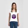 Ladies Slim Fit V Neck Poly-Rich Tee Thumbnail