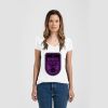 Ladies Slim Fit V Neck Poly-Rich Tee Thumbnail