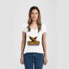 Ladies Slim Fit V Neck Poly-Rich Tee Thumbnail