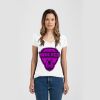 Ladies Slim Fit V Neck Poly-Rich Tee Thumbnail