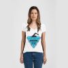 Ladies Slim Fit V Neck Poly-Rich Tee Thumbnail