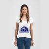 Ladies Slim Fit V Neck Poly-Rich Tee Thumbnail