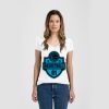 Ladies Slim Fit V Neck Poly-Rich Tee Thumbnail