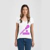 Ladies Slim Fit V Neck Poly-Rich Tee Thumbnail