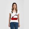 Ladies Slim Fit V Neck Poly-Rich Tee Thumbnail
