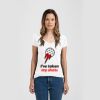 Ladies Slim Fit V Neck Poly-Rich Tee Thumbnail