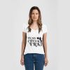 Ladies Slim Fit V Neck Poly-Rich Tee Thumbnail
