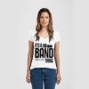 Ladies Slim Fit V Neck Poly-Rich Tee Thumbnail