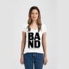 Ladies Slim Fit V Neck Poly-Rich Tee Thumbnail