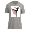 Unisex V Neck Poly-Rich Tee Thumbnail