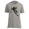 Unisex V Neck Poly-Rich Tee Thumbnail