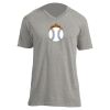Unisex V Neck Poly-Rich Tee Thumbnail