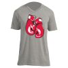 Unisex V Neck Poly-Rich Tee Thumbnail