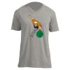 Unisex V Neck Poly-Rich Tee Thumbnail