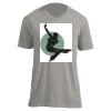 Unisex V Neck Poly-Rich Tee Thumbnail