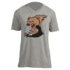 Unisex V Neck Poly-Rich Tee Thumbnail