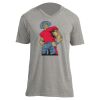 Unisex V Neck Poly-Rich Tee Thumbnail