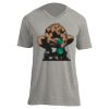 Unisex V Neck Poly-Rich Tee Thumbnail