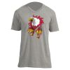 Unisex V Neck Poly-Rich Tee Thumbnail