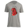Unisex V Neck Poly-Rich Tee Thumbnail