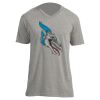 Unisex V Neck Poly-Rich Tee Thumbnail