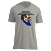 Unisex V Neck Poly-Rich Tee Thumbnail