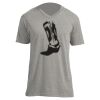 Unisex V Neck Poly-Rich Tee Thumbnail