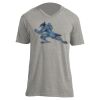Unisex V Neck Poly-Rich Tee Thumbnail