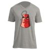 Unisex V Neck Poly-Rich Tee Thumbnail