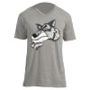 Unisex V Neck Poly-Rich Tee Thumbnail