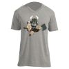 Unisex V Neck Poly-Rich Tee Thumbnail