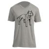 Unisex V Neck Poly-Rich Tee Thumbnail