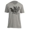 Unisex V Neck Poly-Rich Tee Thumbnail