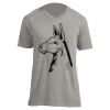 Unisex V Neck Poly-Rich Tee Thumbnail