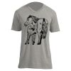 Unisex V Neck Poly-Rich Tee Thumbnail