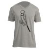 Unisex V Neck Poly-Rich Tee Thumbnail