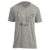 Unisex V Neck Poly-Rich Tee Thumbnail