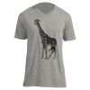 Unisex V Neck Poly-Rich Tee Thumbnail
