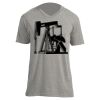 Unisex V Neck Poly-Rich Tee Thumbnail
