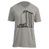 Unisex V Neck Poly-Rich Tee Thumbnail