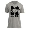 Unisex V Neck Poly-Rich Tee Thumbnail