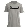 Unisex V Neck Poly-Rich Tee Thumbnail