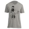 Unisex V Neck Poly-Rich Tee Thumbnail