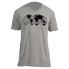 Unisex V Neck Poly-Rich Tee Thumbnail