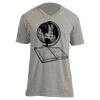 Unisex V Neck Poly-Rich Tee Thumbnail