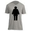 Unisex V Neck Poly-Rich Tee Thumbnail