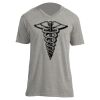 Unisex V Neck Poly-Rich Tee Thumbnail